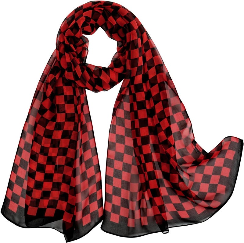 E-Clover Herebuy - Unique Women's Floral Scarves: Chiffon Flowers & Birds Printed Scarf - Image 1